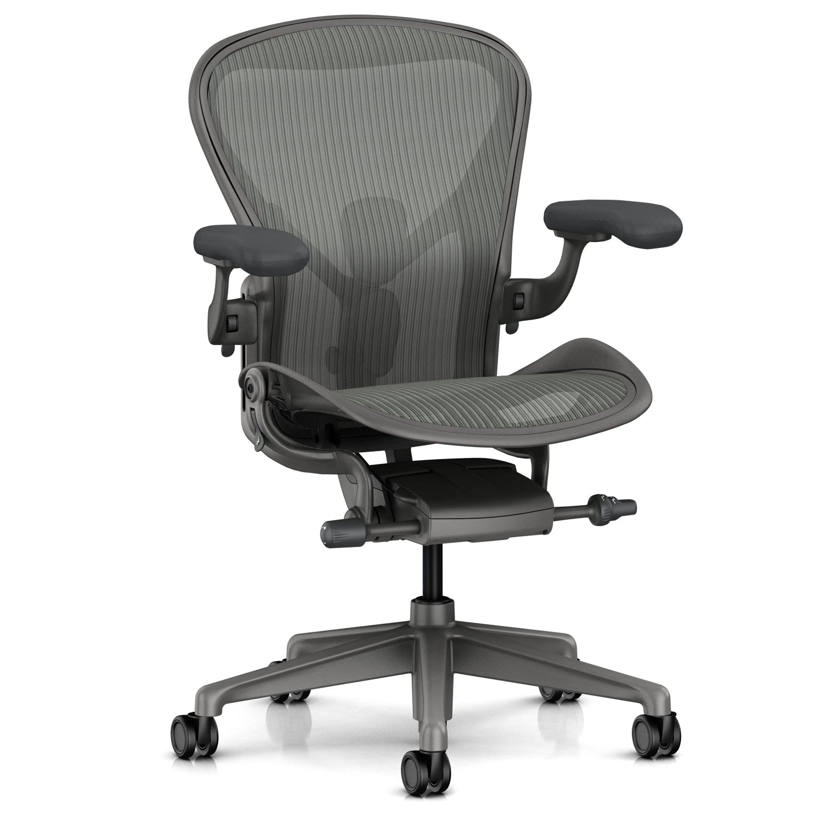 Herman Miller アーロンチェア Aeron Chair カーボン 堅床/カーペット用キャスター