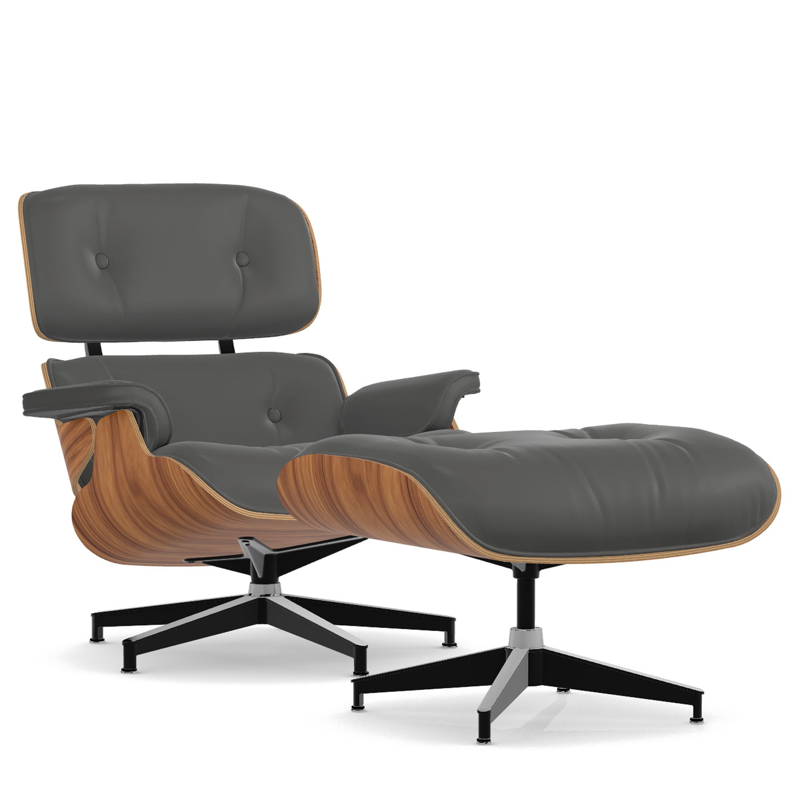 Herman Miller Eames Lounge Chair and Ottoman イームズラウンジチェア&オットマン Graphite Lather