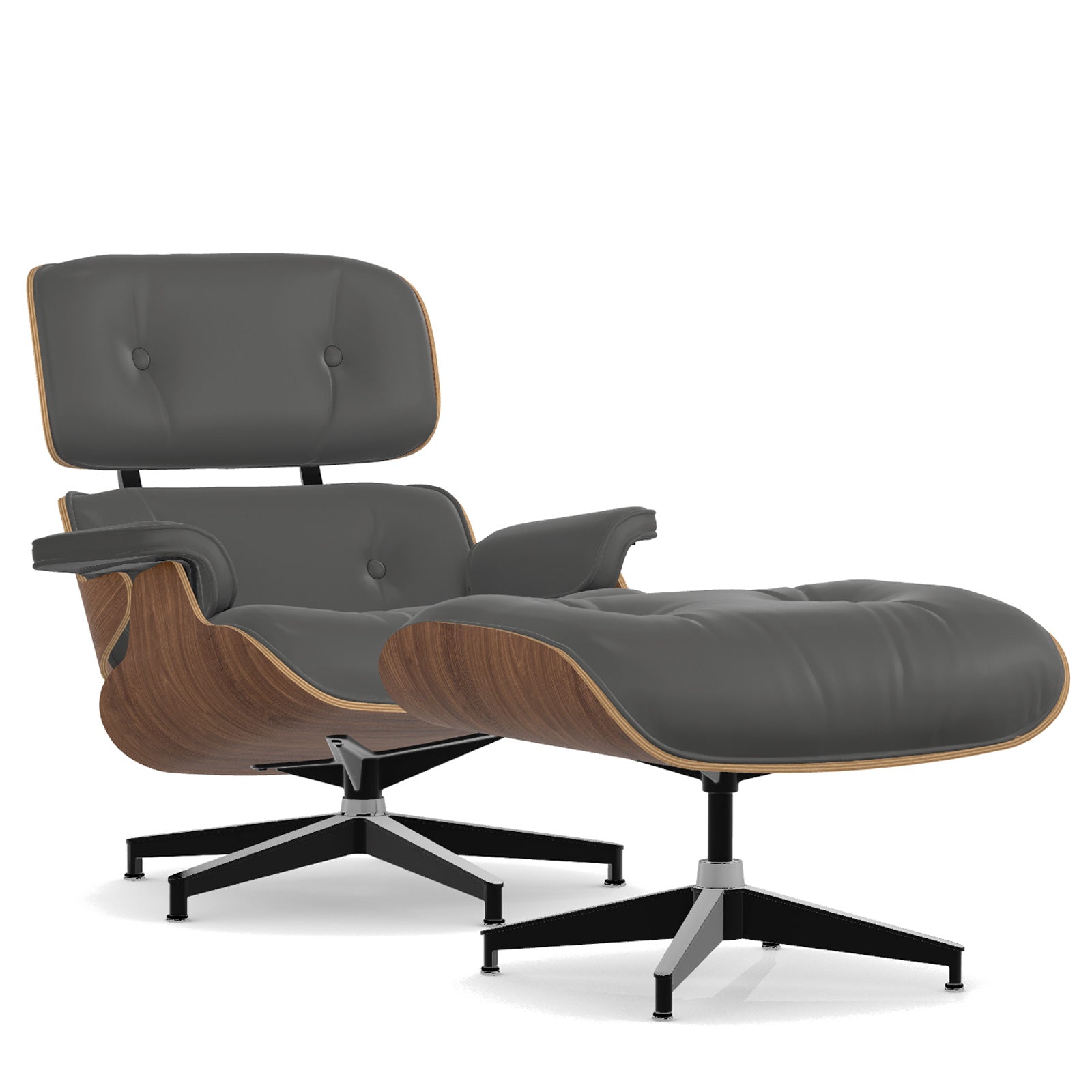 Herman Miller Eames Lounge Chair and Ottoman イームズラウンジチェア&オットマン Graphite Lather