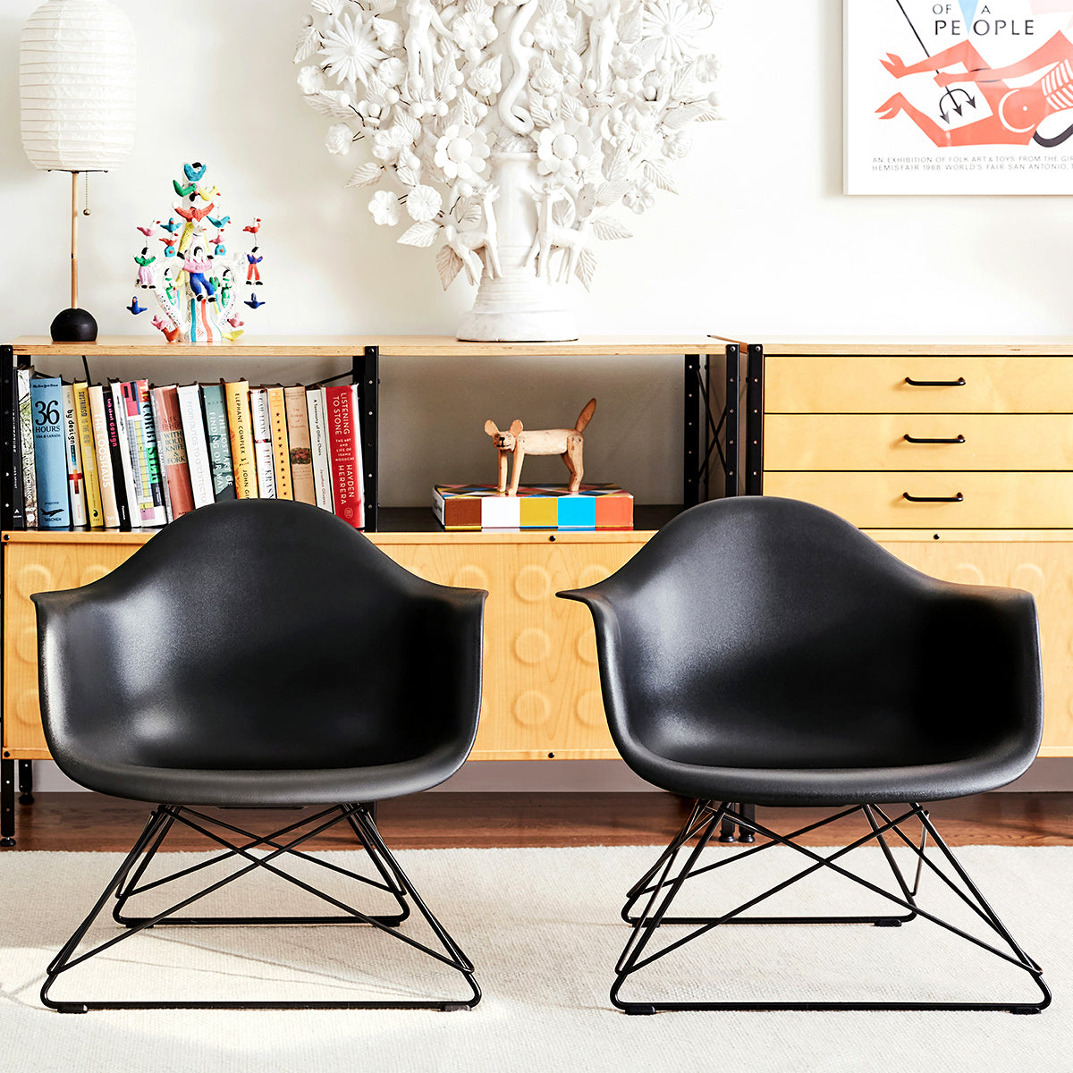 Herman Miller Eames Plastic Shell Low Wire Base Armchair イームズ プラスチック シェル ローワイヤーベース アームチェア