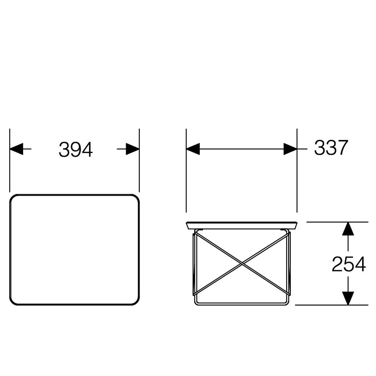 Herman Miller Eames Wire Base Low Table