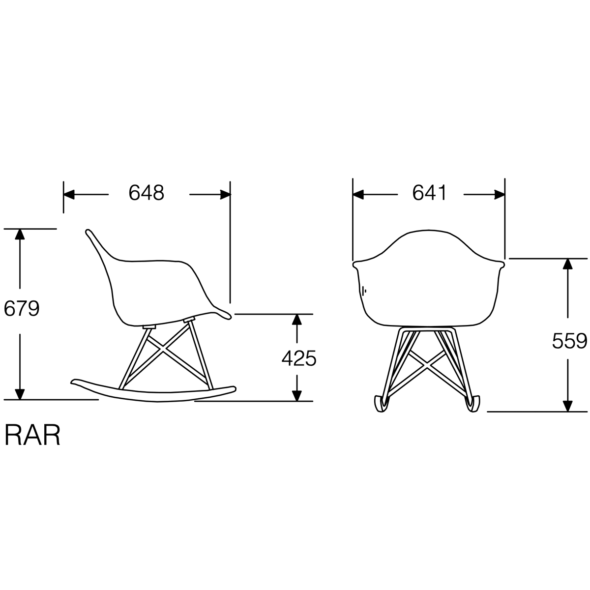 Herman Miller Eames Plastic Shell Armchair Chair Rocker Base イームズプラスチックシェルアームチェア ロッカーベース