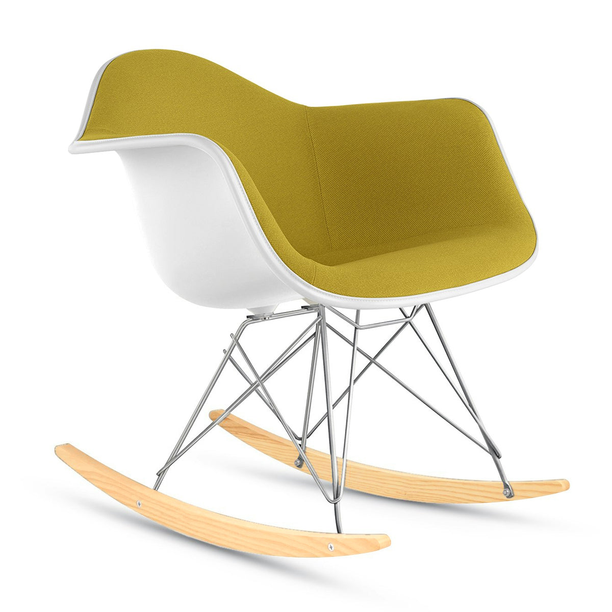 Herman Miller Eames Upholstered Plastic Shell Armchair Chair Rocker Base イームズ アプホルスター プラスチックシェル アームチェア ロッカーベース