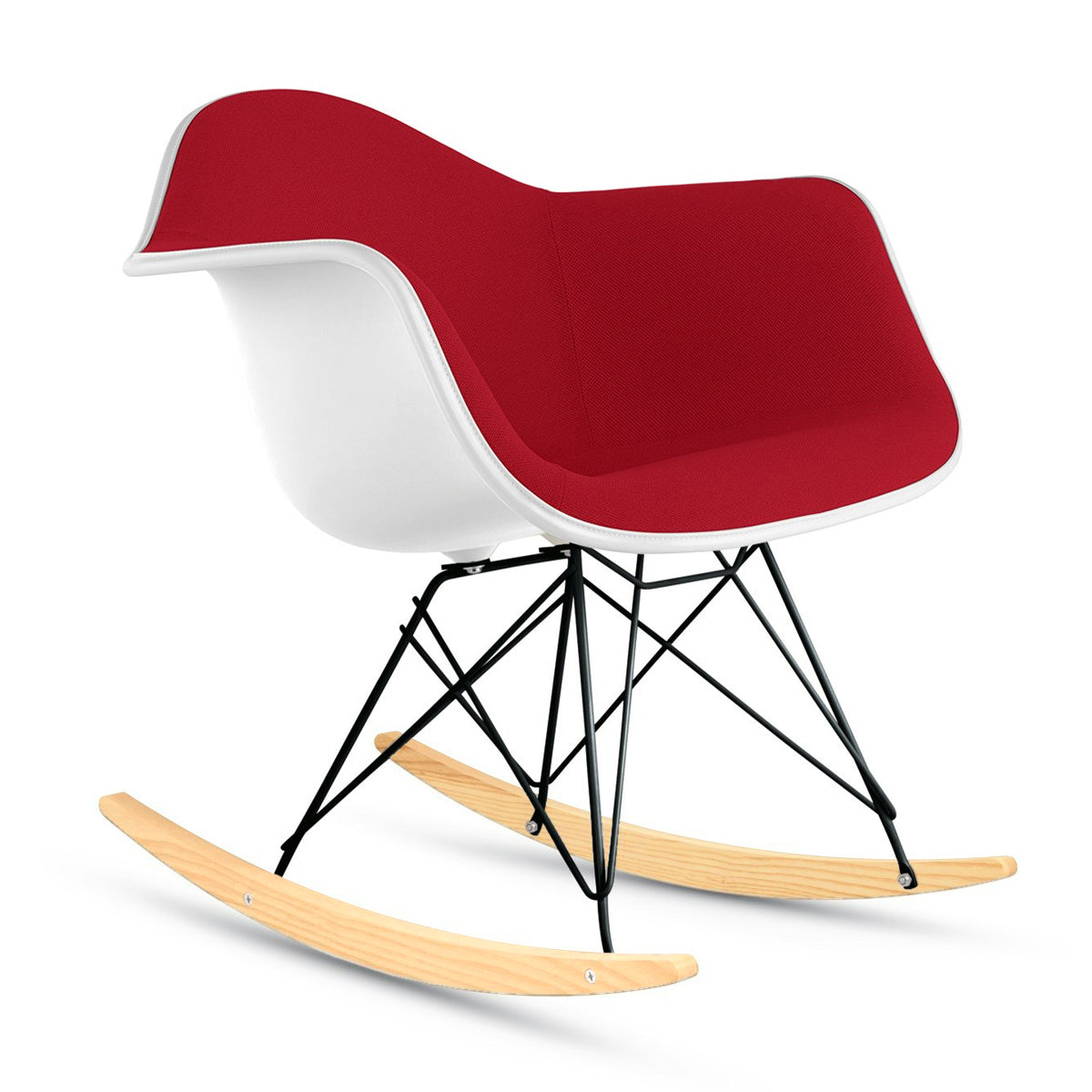 Herman Miller Eames Upholstered Plastic Shell Armchair Chair Rocker Base イームズ アプホルスター プラスチックシェル アームチェア ロッカーベース