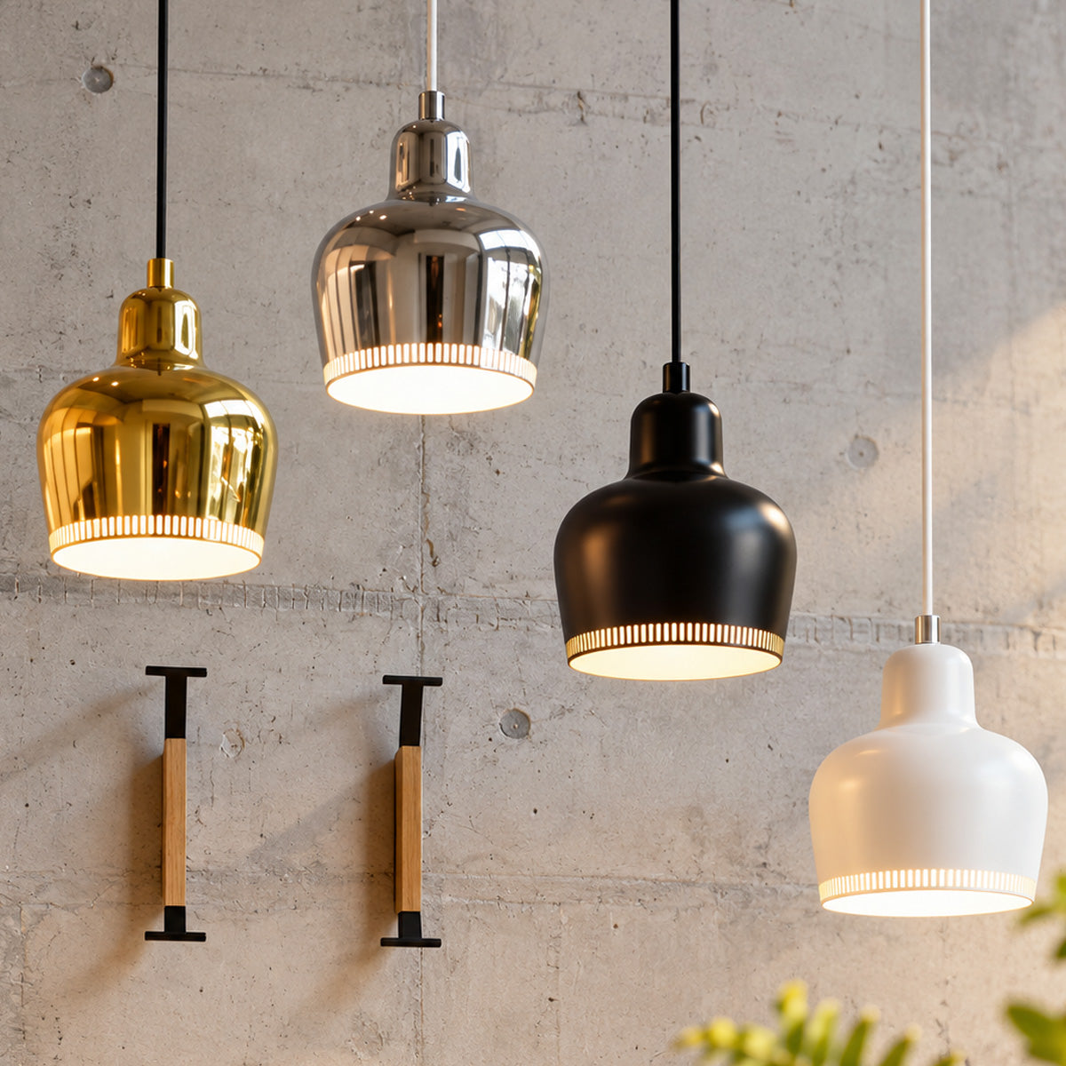 Artek Pendant Light A330S Golden Bell