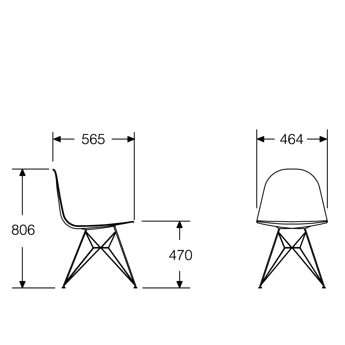 Herman Miller Eames Plastic Shell Side Chair イームズプラスチックシェルサイドチェア ホワイトベース