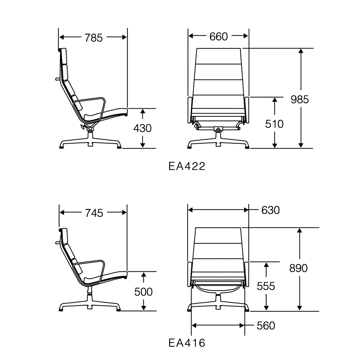 Herman Miller Eames Soft Pad Lounge Chair
