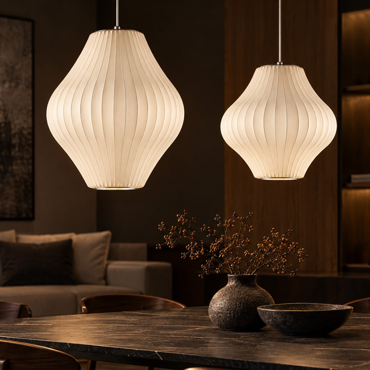 Herman Miller Nelson Pear Bubble Pendant
