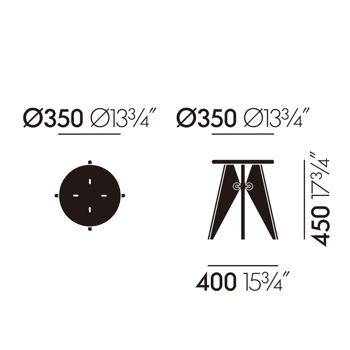 Vitra ヴィトラ JEAN PROUVÉ Tabouret Bois タブレ ボワ