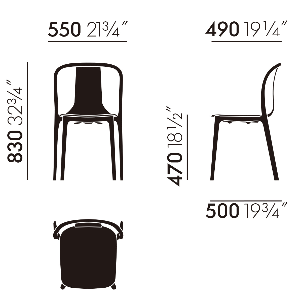 Vitra ヴィトラ Belleville Chair ベルヴィルチェア
