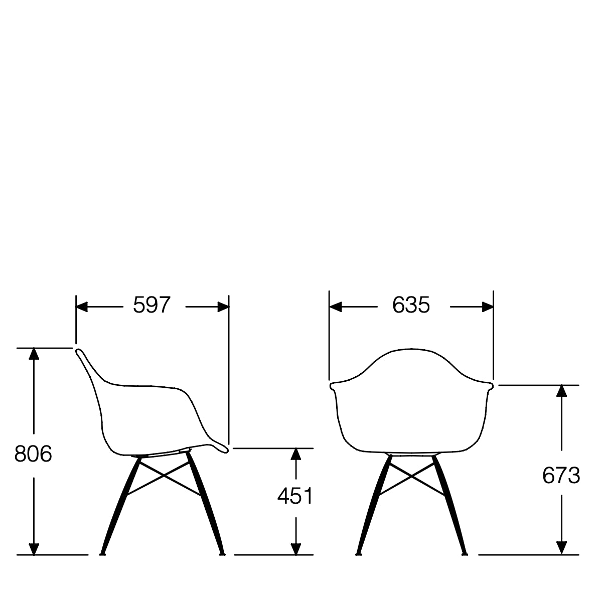 Herman Miller Eames Plastic Shell Armchair Chair イームズプラスチックシェルアームチェア ダウェルベース