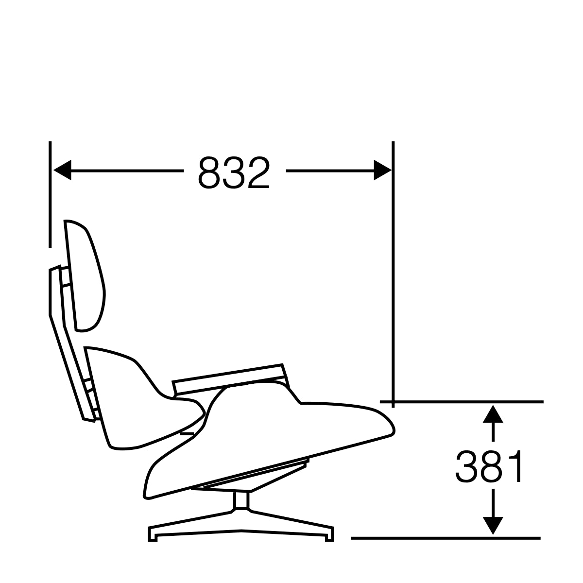 Herman Miller Eames Lounge Chair and Ottoman イームズラウンジチェア&オットマン Graphite Lather