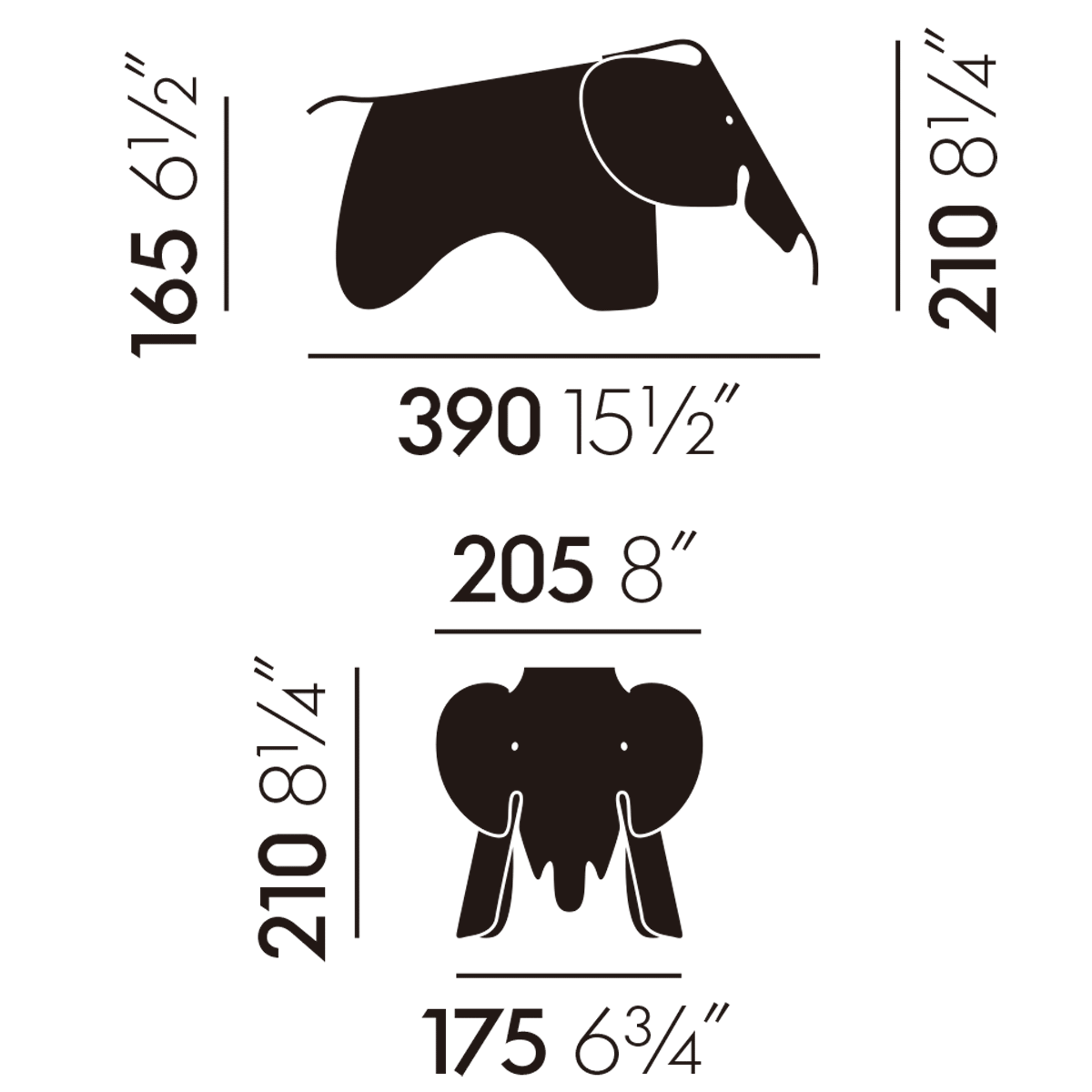 Vitra ヴィトラ Eames Elephant Small
