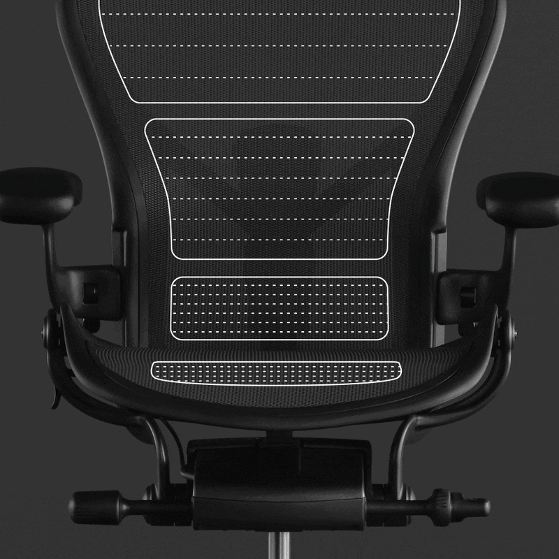 Herman Miller アーロンチェア Aeron Chair カーボン 堅床/カーペット用キャスター