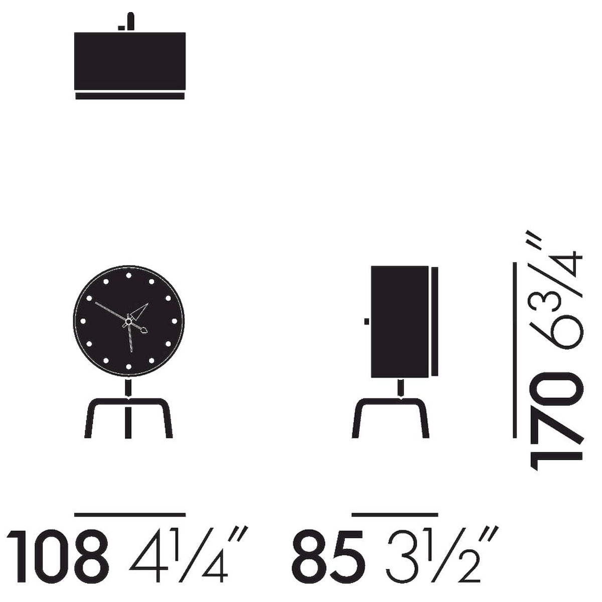 Vitra ヴィトラ Tripod Clock