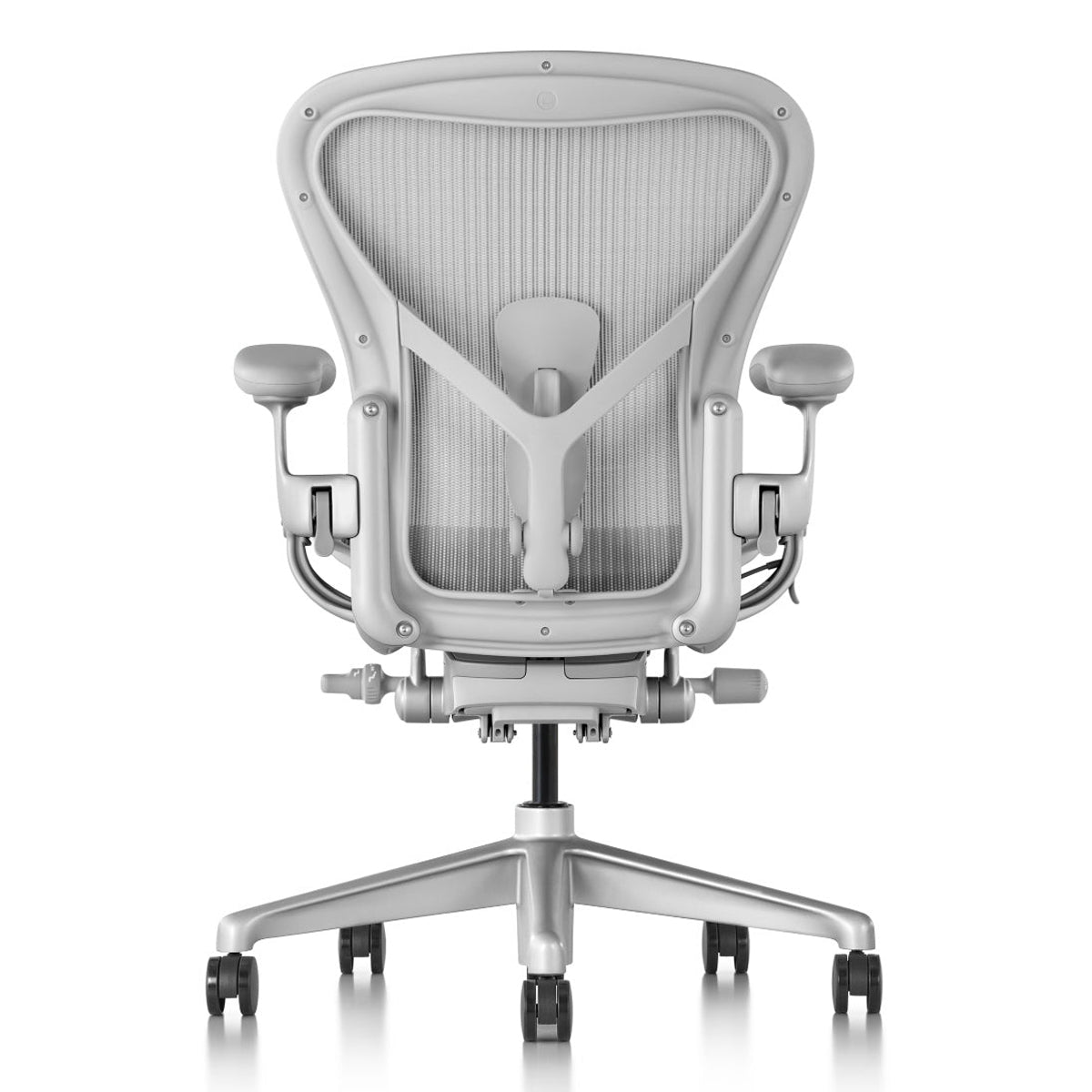 Herman Miller アーロンチェア ミネラル/サテンアルミニウム  堅床/カーペット用キャスター