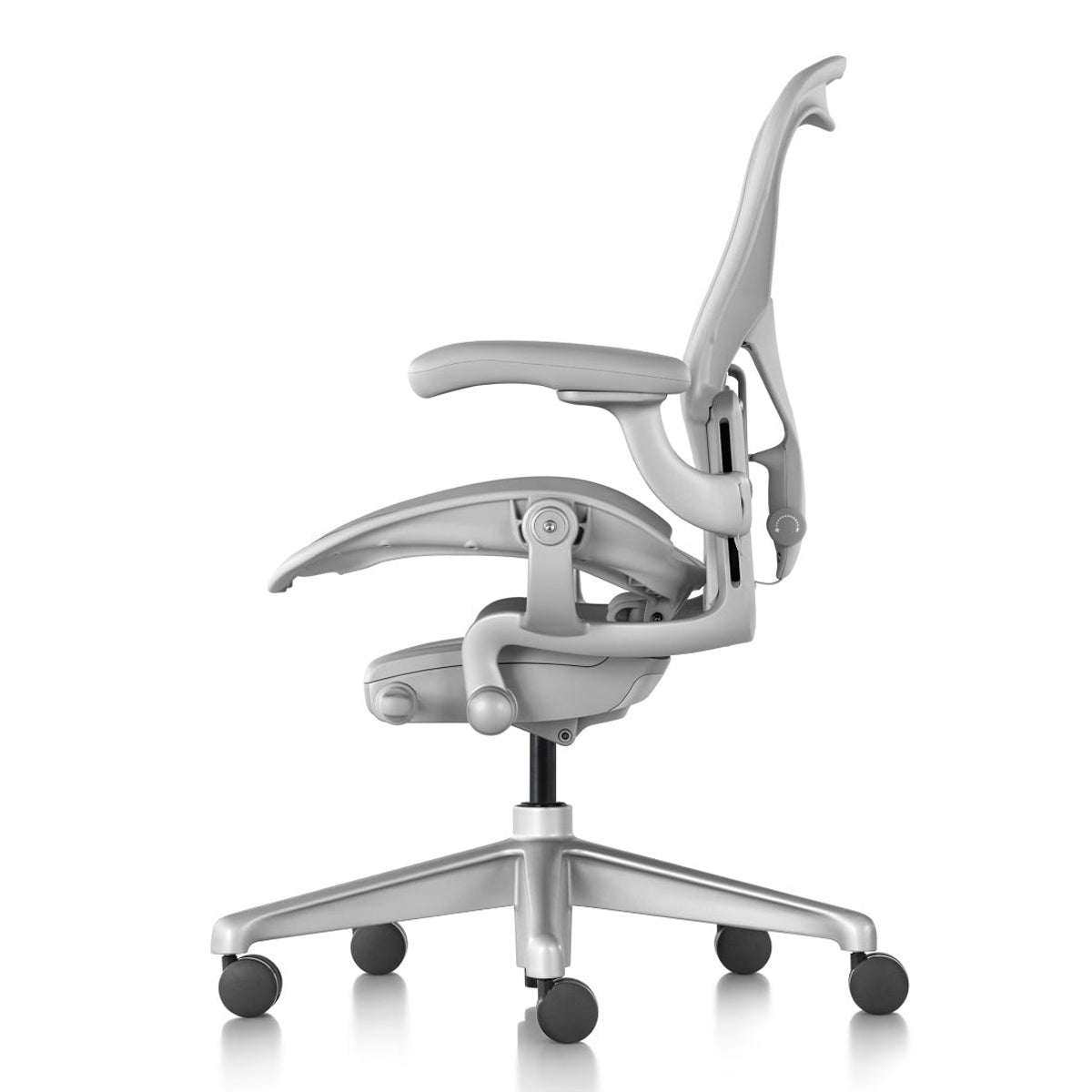 Herman Miller アーロンチェア ミネラル/サテンアルミニウム  堅床/カーペット用キャスター