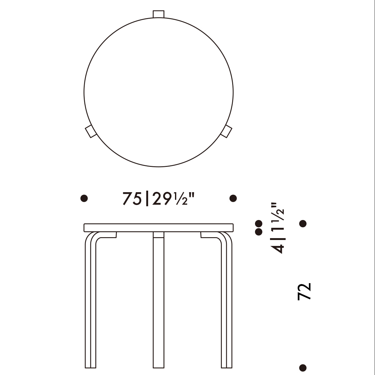 Artek  Aalto Table 90B