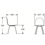 Eames Plastic Shell Side Chair 4legbase