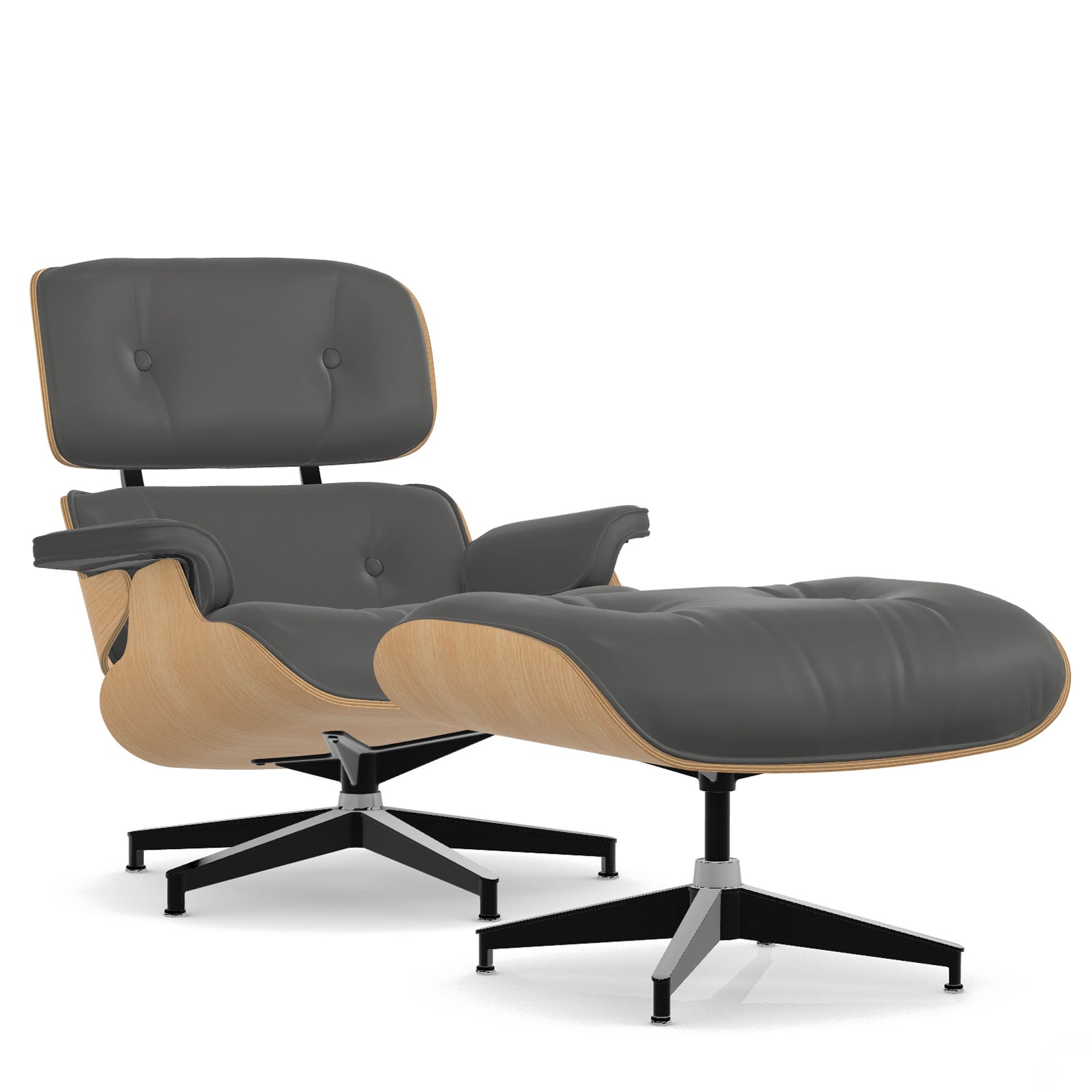 Herman Miller Eames Lounge Chair and Ottoman イームズラウンジチェア＆オットマン Graphite Lather