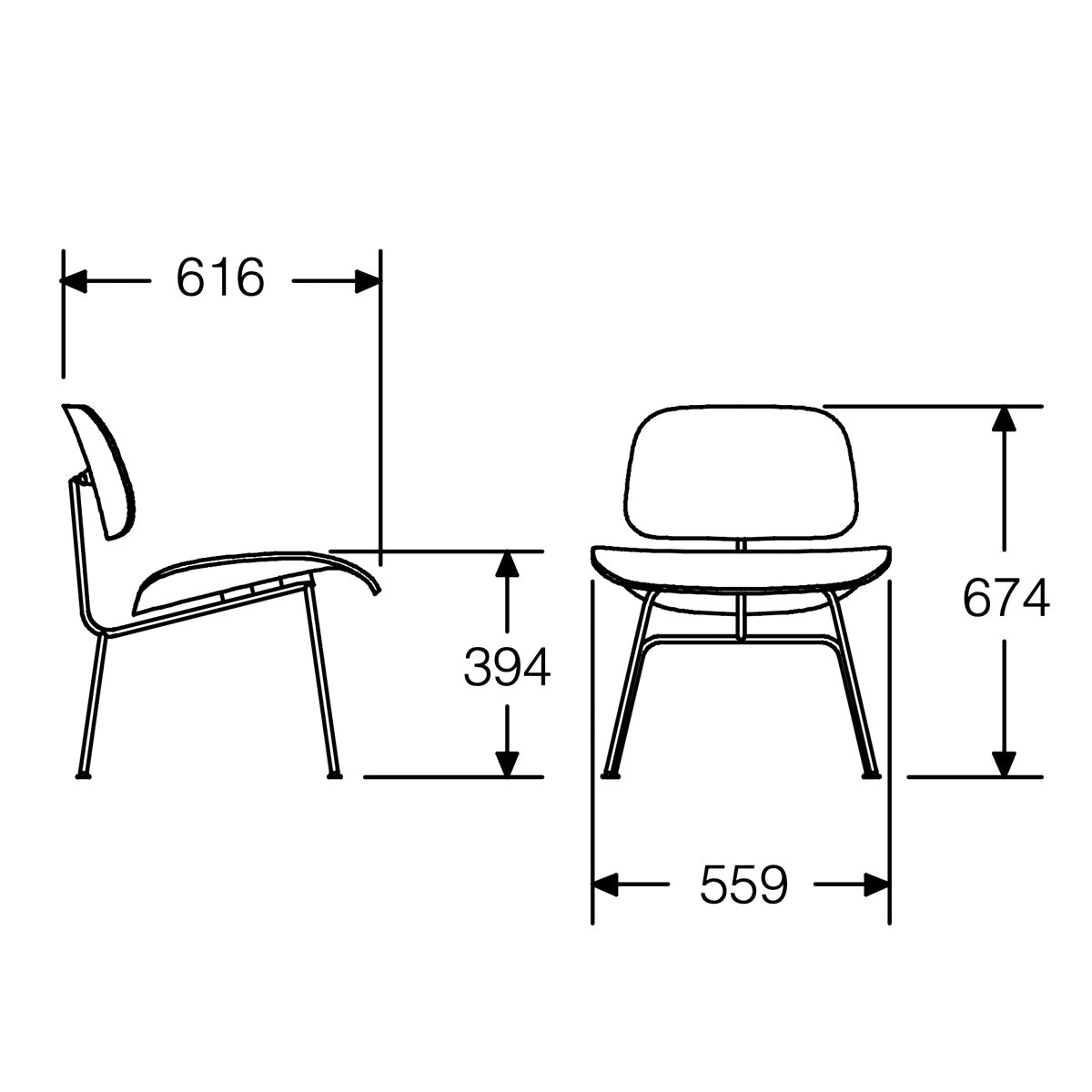 Herman Miller Eames Plywood Lounge Chair Wood Base　イームズ プライウッド ラウンジチェア