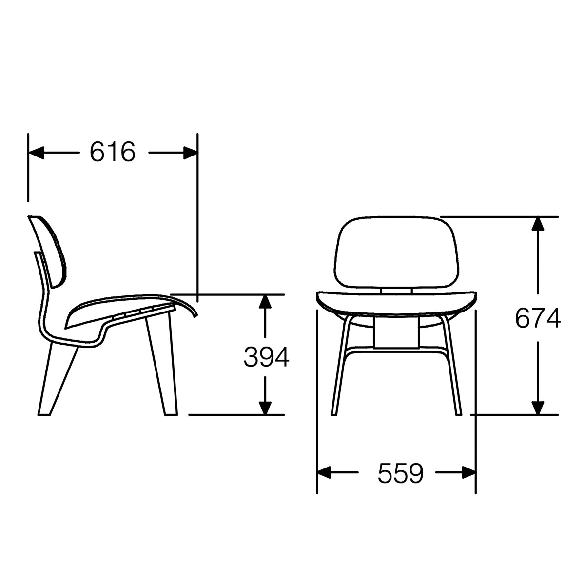 Herman Miller Eames Plywood Lounge Chair Wood Base　イームズ プライウッド ラウンジチェア