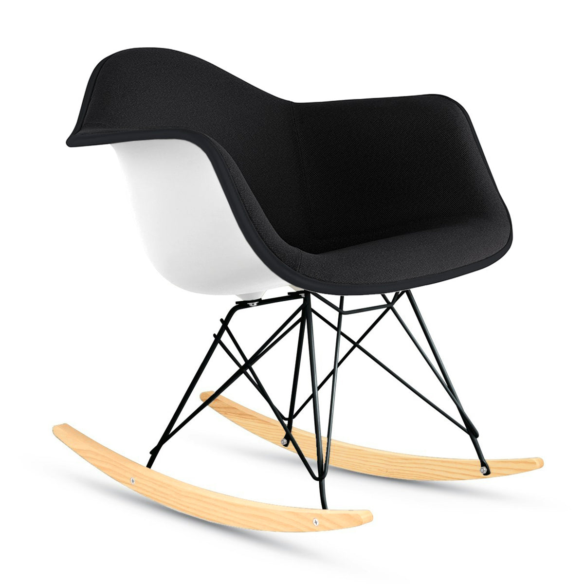 Herman Miller Eames Upholstered Plastic Shell Armchair Chair Rocker Base　イームズ アプホルスター プラスチックシェル アームチェア ロッカーベース
