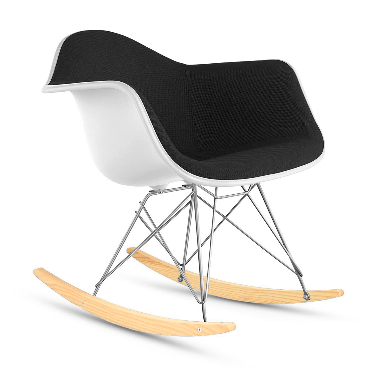 Herman Miller Eames Upholstered Plastic Shell Armchair Chair Rocker Base　イームズ アプホルスター プラスチックシェル アームチェア ロッカーベース