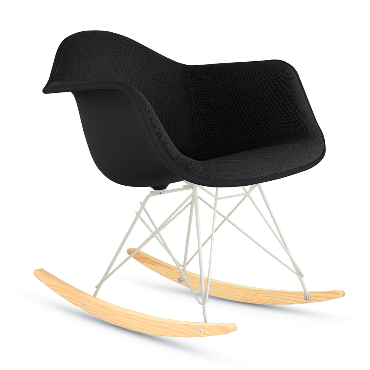 Herman Miller Eames Upholstered Plastic Shell Armchair Chair Rocker Base　イームズ アプホルスター プラスチックシェル アームチェア ロッカーベース