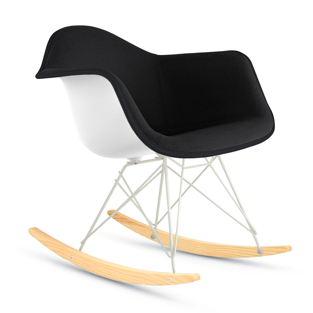 Herman Miller Eames Upholstered Plastic Shell Armchair Chair Rocker Base　イームズ アプホルスター プラスチックシェル アームチェア ロッカーベース