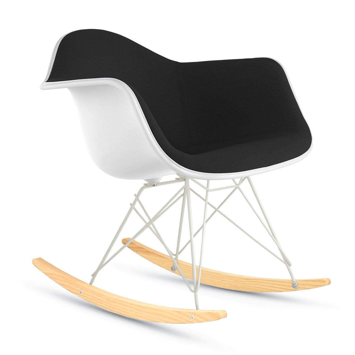 Herman Miller Eames Upholstered Plastic Shell Armchair Chair Rocker Base　イームズ アプホルスター プラスチックシェル アームチェア ロッカーベース