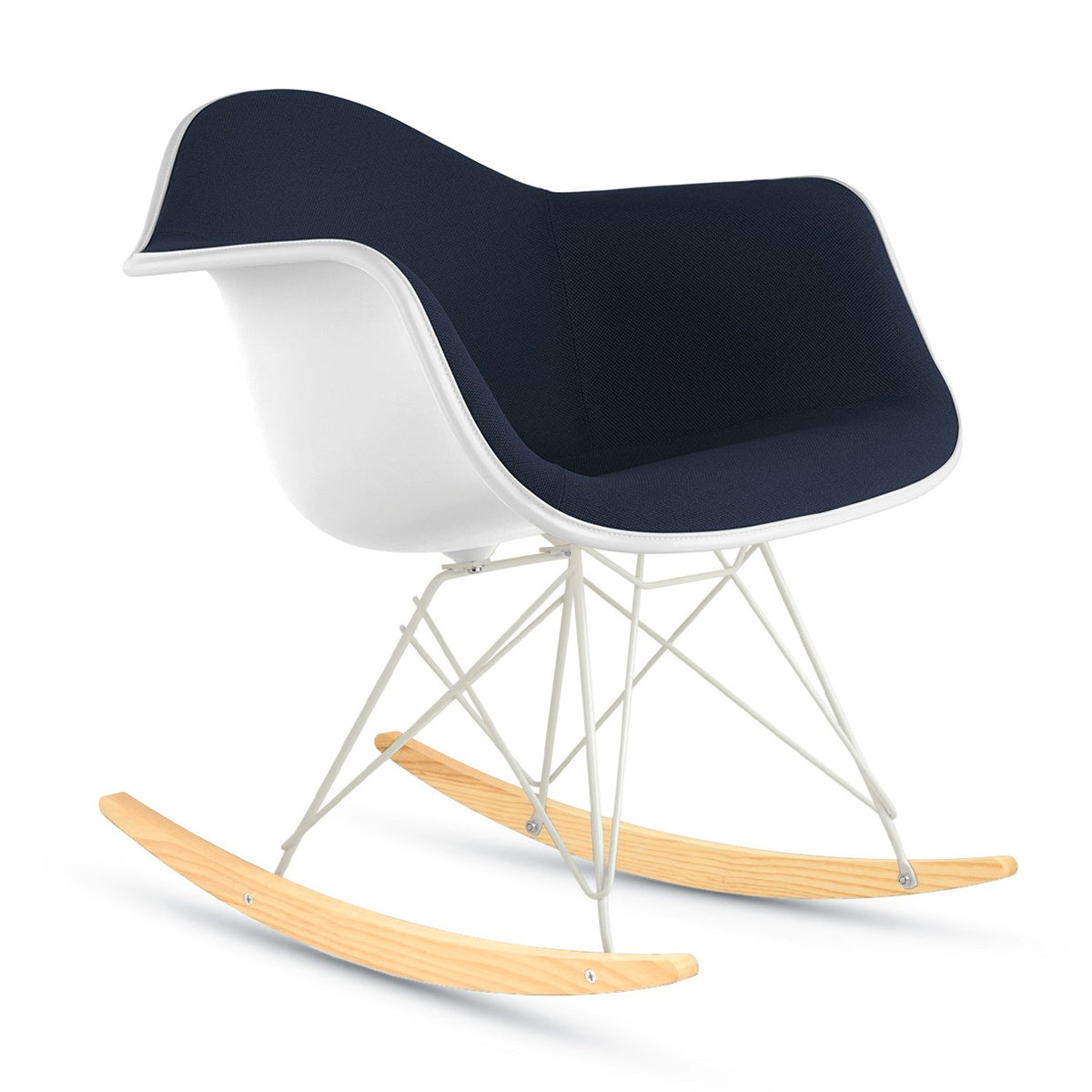Herman Miller Eames Upholstered Plastic Shell Armchair Chair Rocker Base　イームズ アプホルスター プラスチックシェル アームチェア ロッカーベース