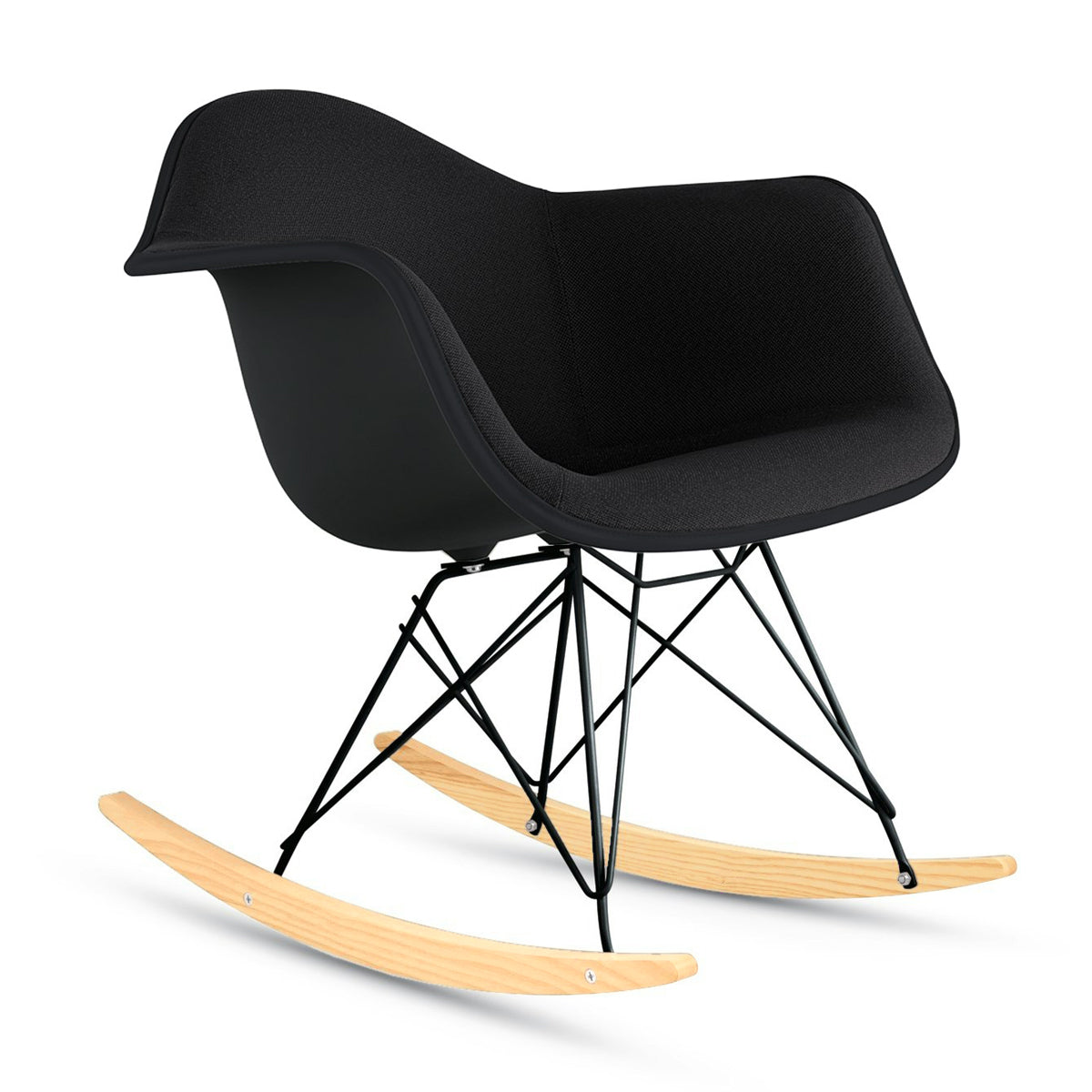 Herman Miller Eames Upholstered Plastic Shell Armchair Chair Rocker Base　イームズ アプホルスター プラスチックシェル アームチェア ロッカーベース