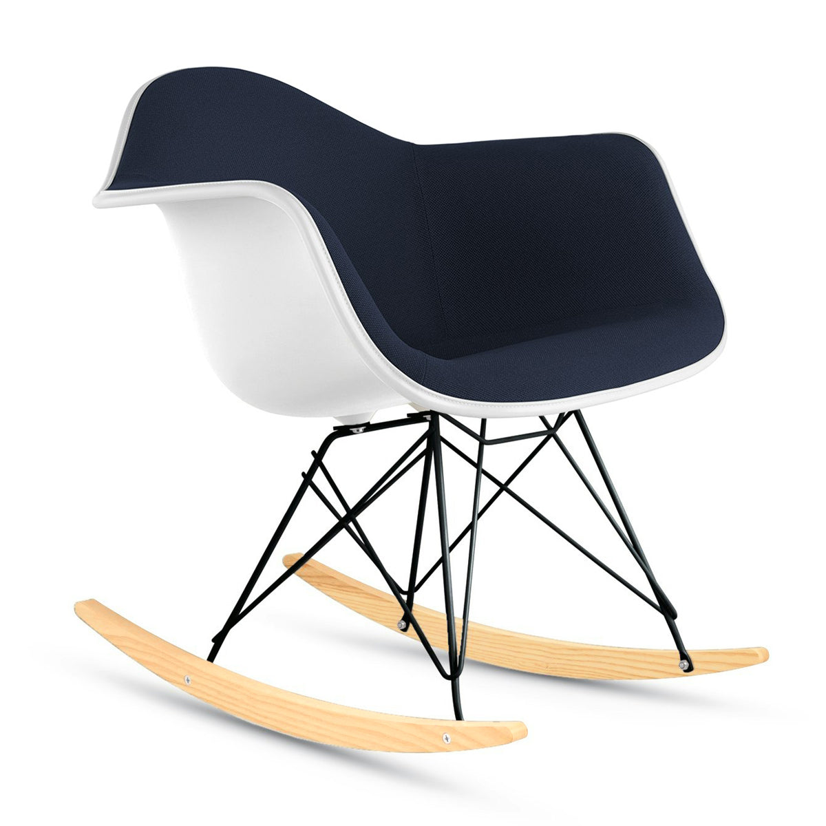 Herman Miller Eames Upholstered Plastic Shell Armchair Chair Rocker Base　イームズ アプホルスター プラスチックシェル アームチェア ロッカーベース