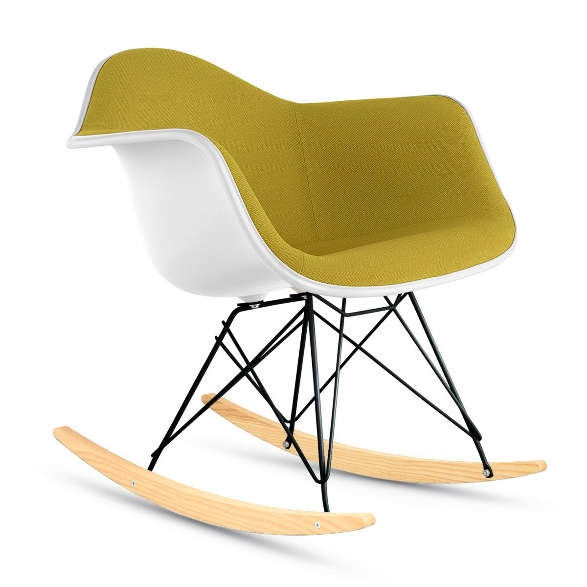 Herman Miller Eames Upholstered Plastic Shell Armchair Chair