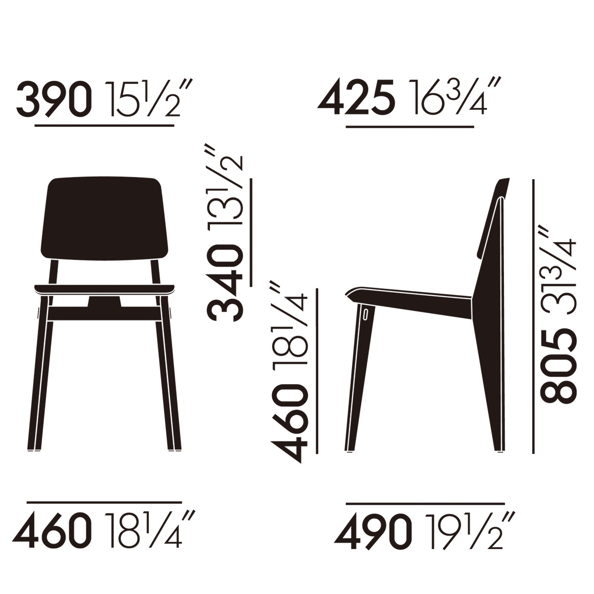 Vitra ヴィトラ Jean Prouvé  Chaise Tout Bois シェーズトゥボワ