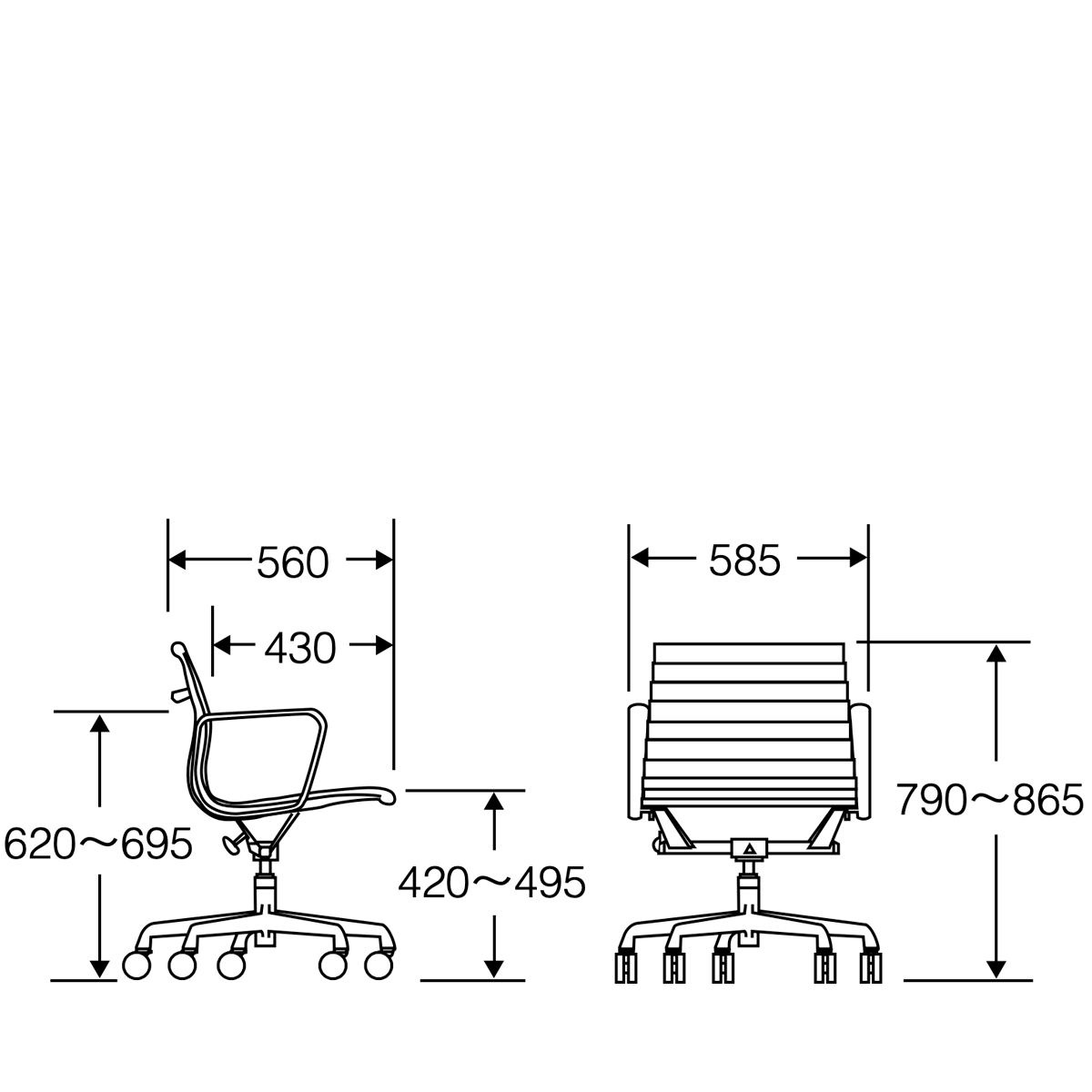 Herman Miller Eames Aluminum Group Chair Management　イームズアルミナムグループマネジメントチェア
