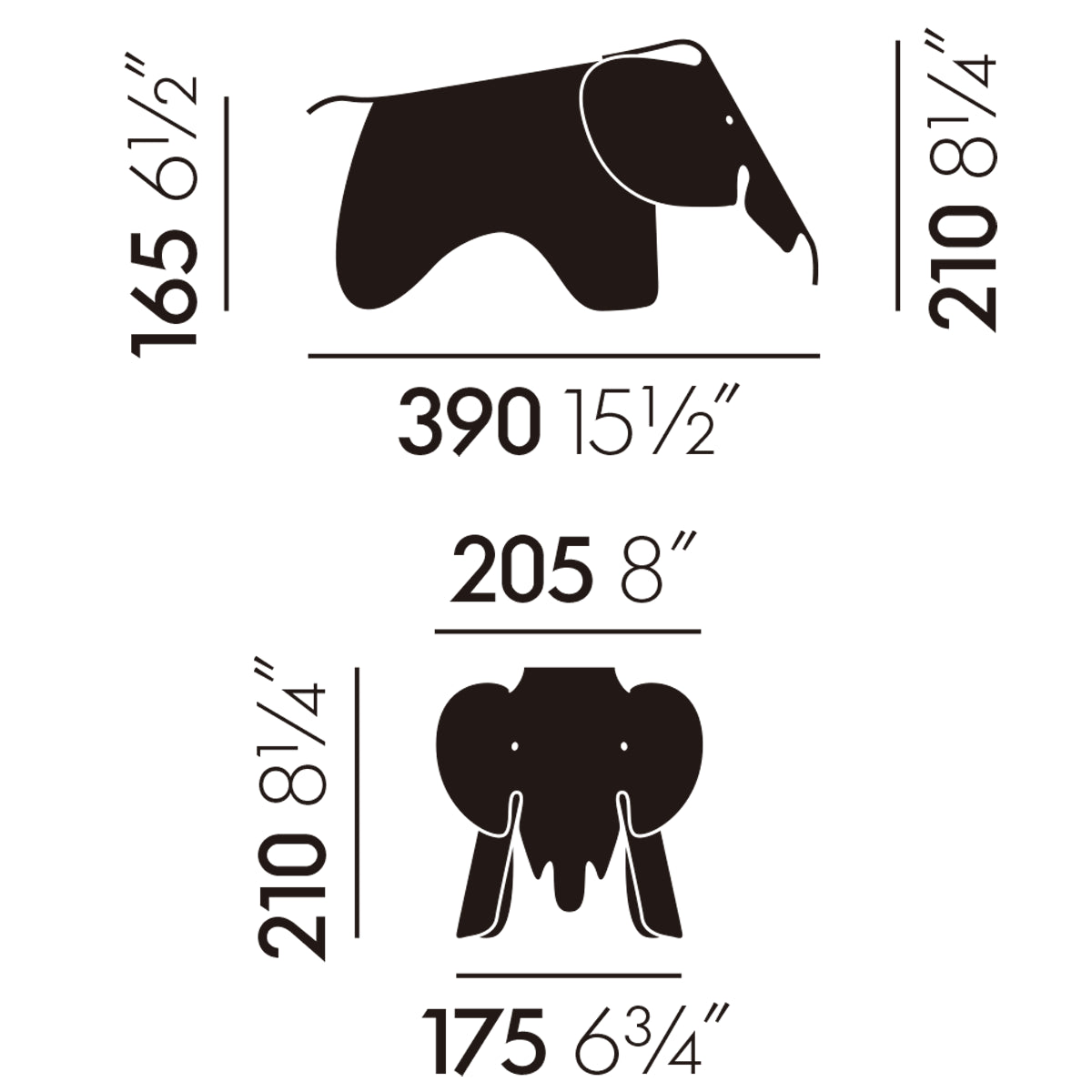 Vitra ヴィトラ Eames Elephant Small RE