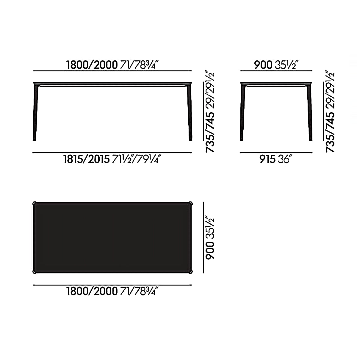 Vitra ヴィトラ Plate Dining Table