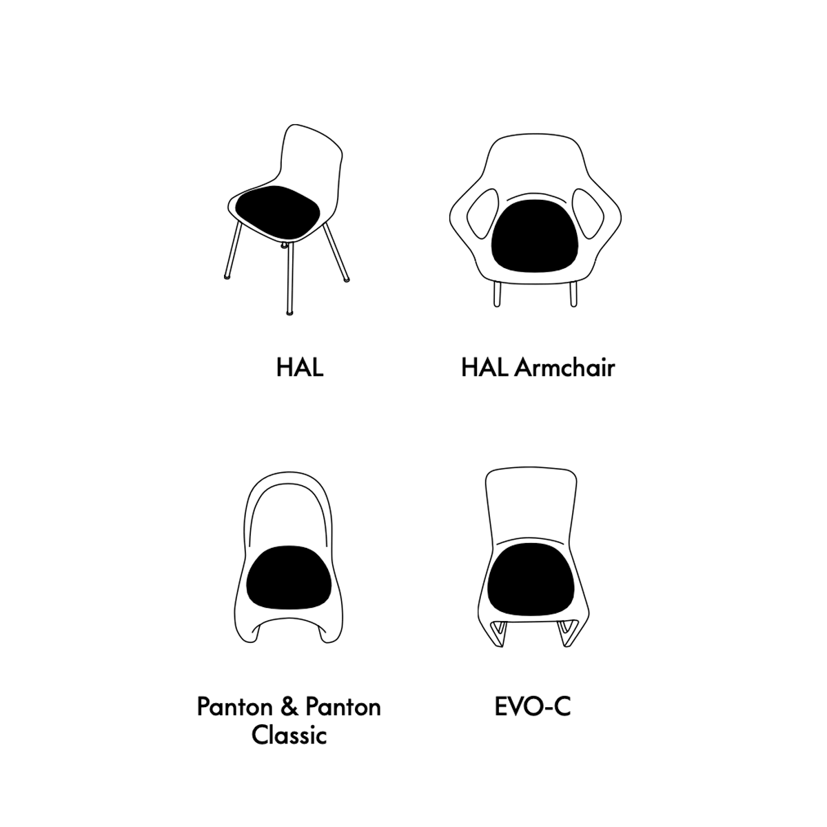 Vitra ヴィトラ Soft Seats Type B ソフト シート | The Chair Shop