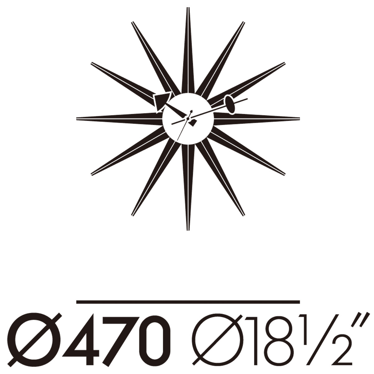 e Nelson Sunburst Clock サンバースト クロック Sunburst Clock（サンバーストクロック）/Vitra（ヴィトラ