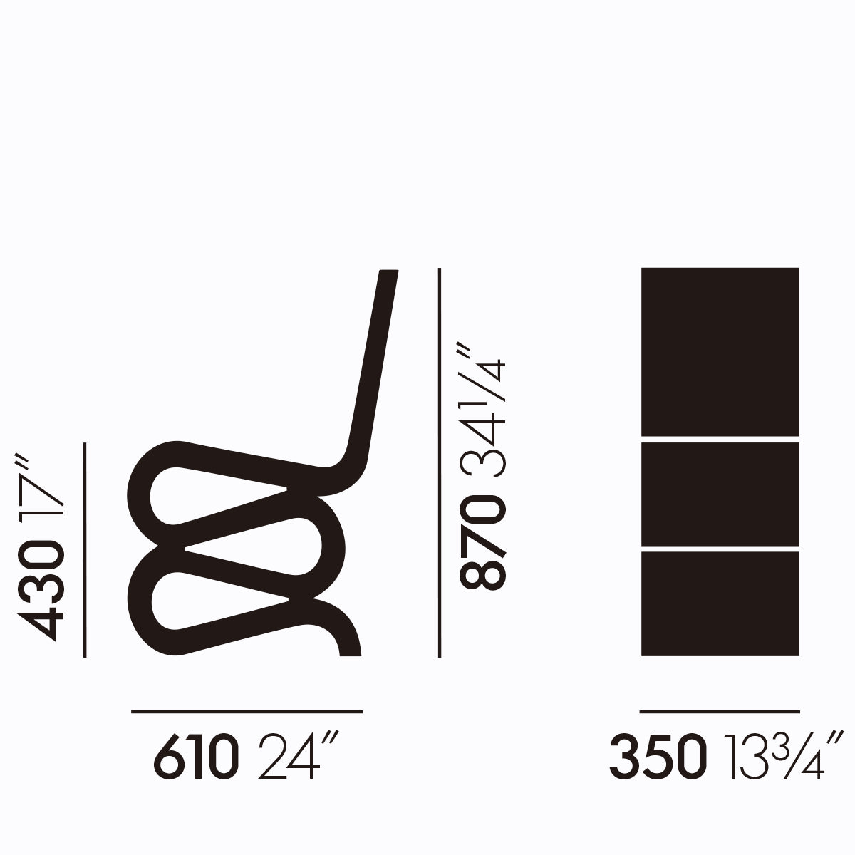 Vitra ヴィトラ Wiggle Side Chair ウィグルサイドチェア