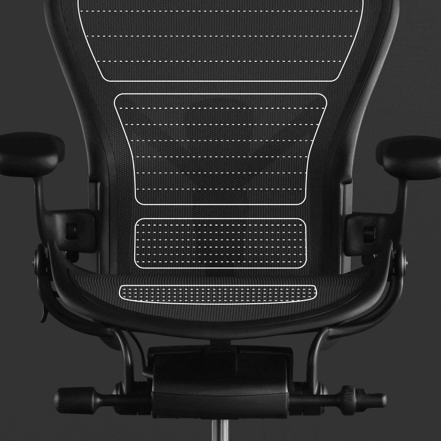 Herman Miller アーロンチェア Bサイズ オニキス
