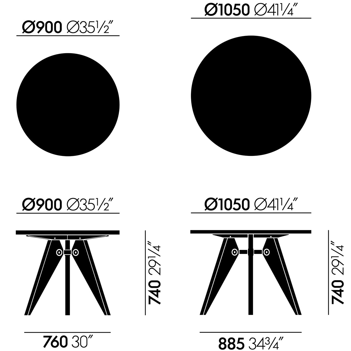 Vitra ヴィトラ Jean Prouvé  Guéridon  ゲリドン テーブル