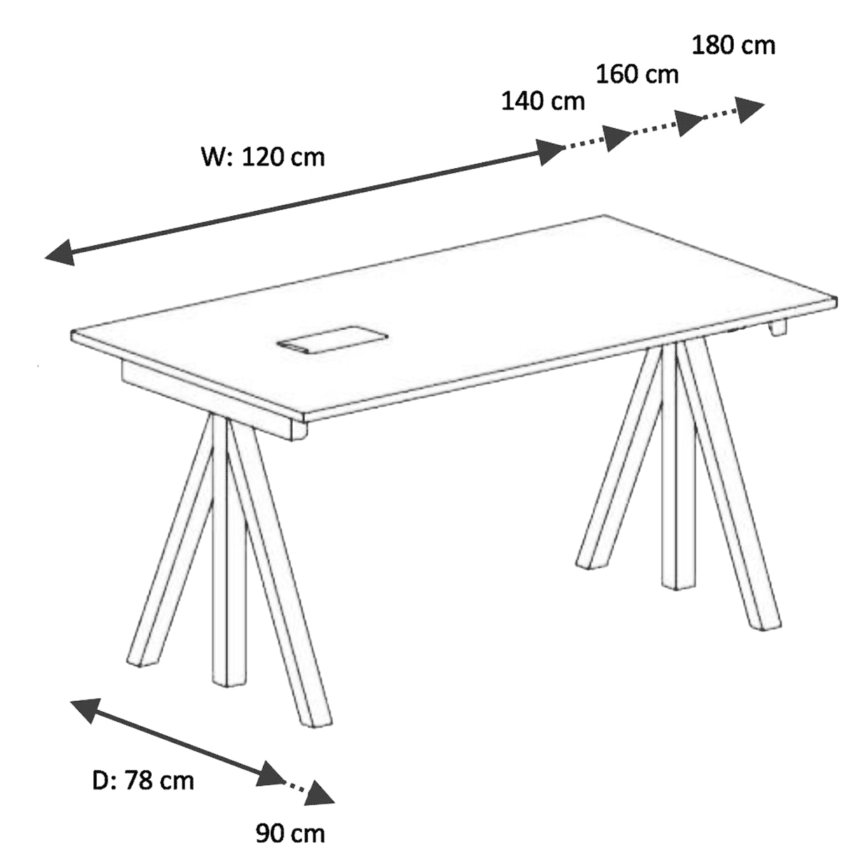 String Works  ストリング 昇降式ワークデスク